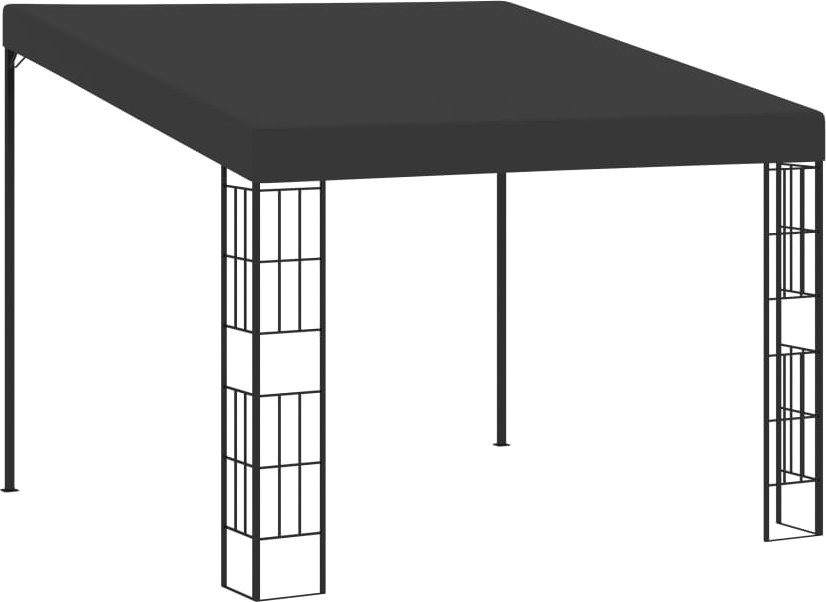 The Living Store Wand-Pavillon 3x3 m Anthrazit Stoff