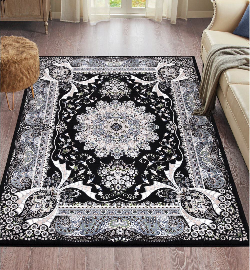 MH Bedding Store Ltd Floral Berber Rectangle 200 x 290cm