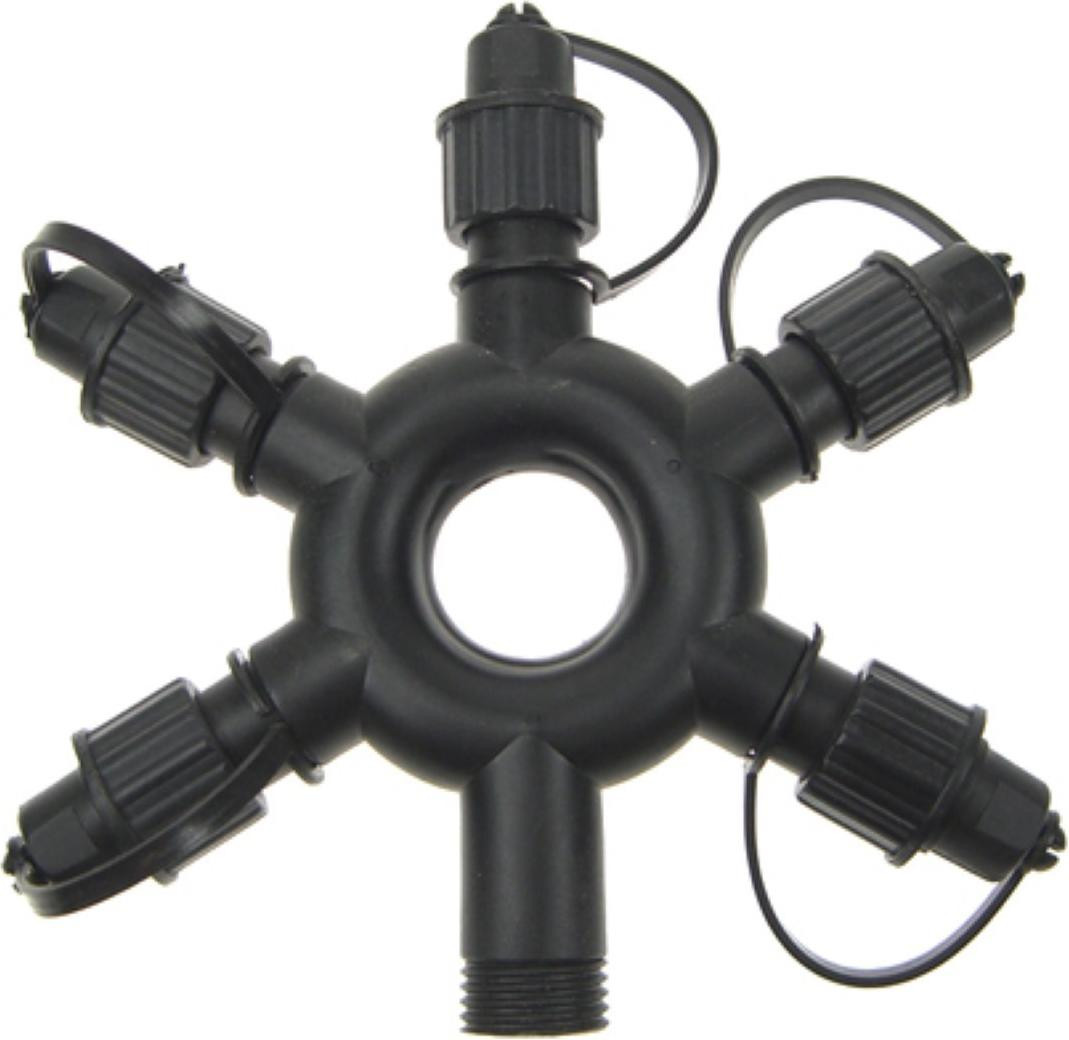 Anna's Collection 5-weg connector-ring voor 31 Volt kerstverlichting