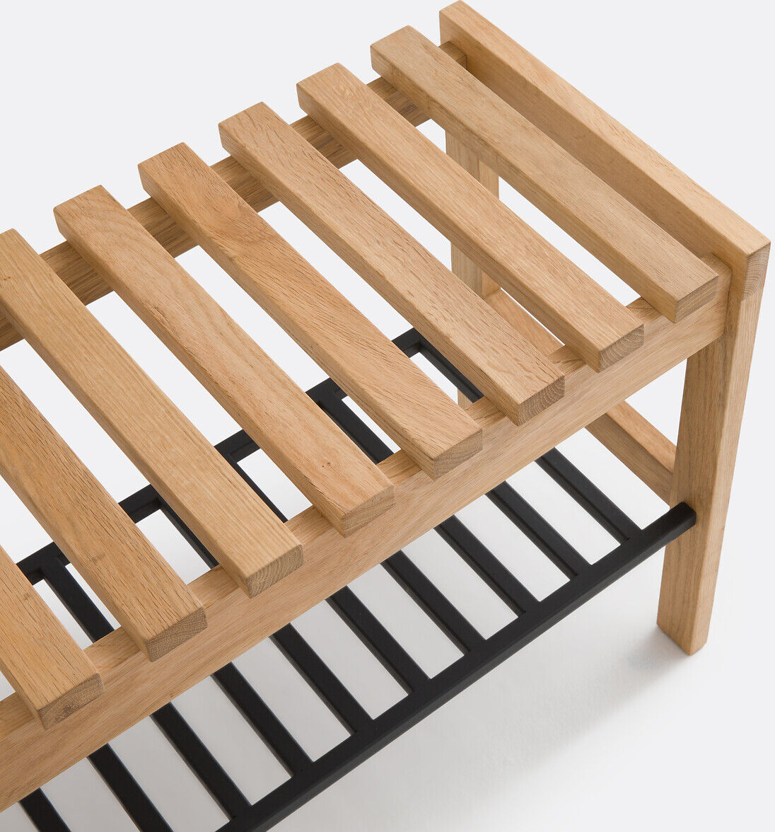 LA REDOUTE INTERIEURS Banc chêne massif et métal fer, Kia