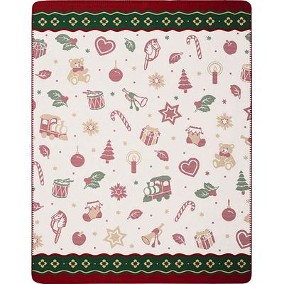 Wohndecke VILLEROY & BOCH "TOY'S Delight", bunt (mehrfarbig), B:150cm L:200cm, Baumwolle, Polyacryl, Polyester, Wohndecken, Wohndecke, Wohndecke Villeroy&Boch