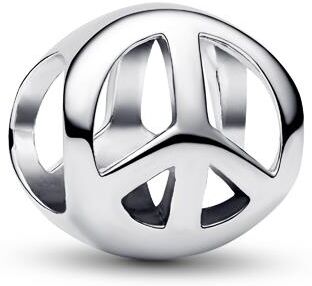 Pandora Mini-Slide-Charm Frieden, Sterlingsilber, Moments silber