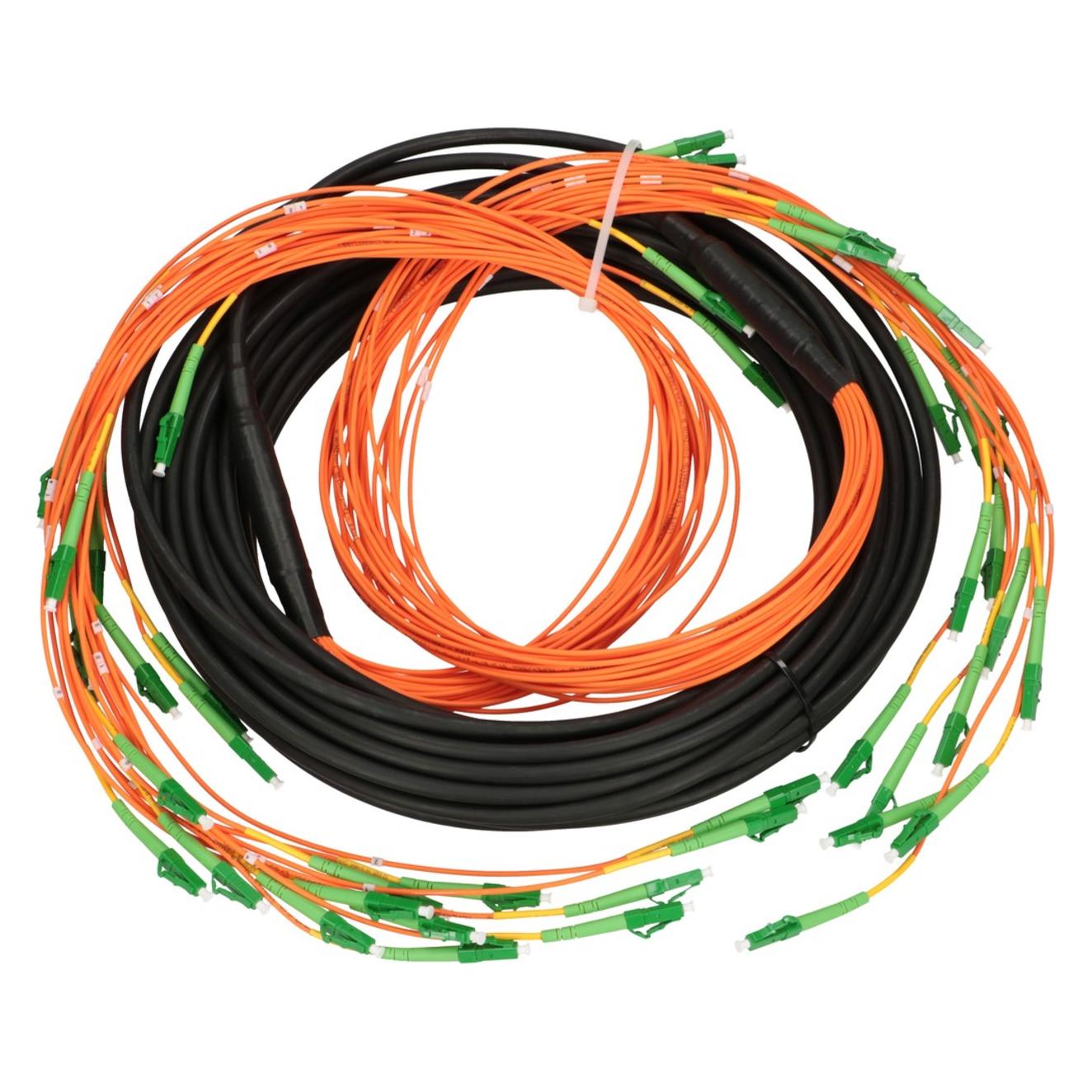 Extralink LC/APC-LC/APC | Multipatchkabel | SM 24F 18M, Kaskade, 90cm (0.90 m) (EX.25494)
