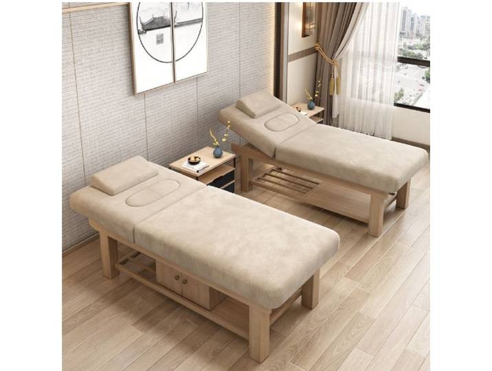Lit de beauté Salon de beauté lit de traitement de Massage spécial Massage TCM Moxibustion Spa cueillette d'oreille L185xW70cm