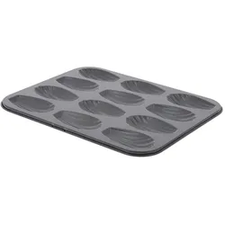 DE BUYER 25x20 Antihaft-Grau-Rechteck-Stahl Muffinblech für 12 Muffins 25x20
