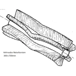 Nilfisk Original 145 6080 000 Kehrwalze Naturborsten