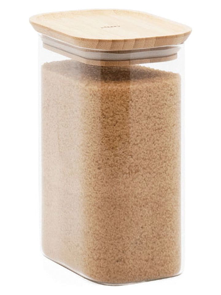 Pebbly Vorratsglas in Transparent/ Hellbraun - 1,2 l - onesize