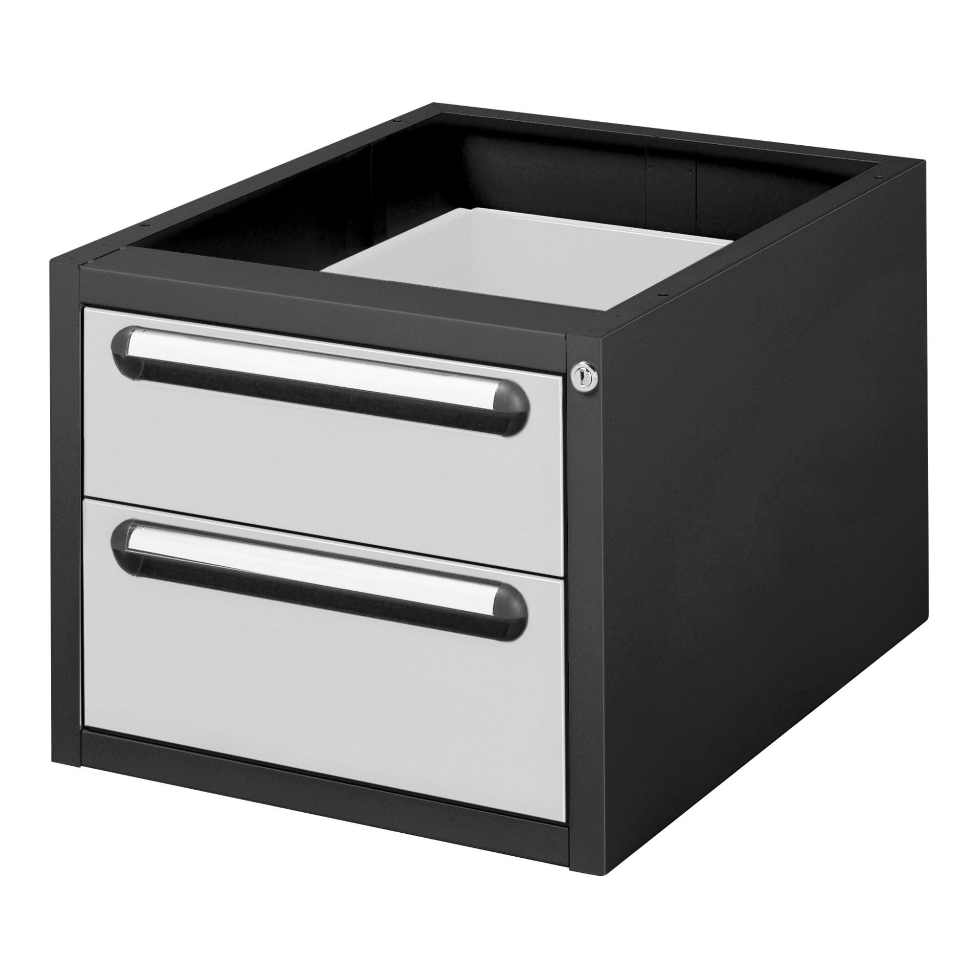 STIER Unterschrank Container Premium mit 2 Schubladen BxTxH 480x600x395 mm (907438)