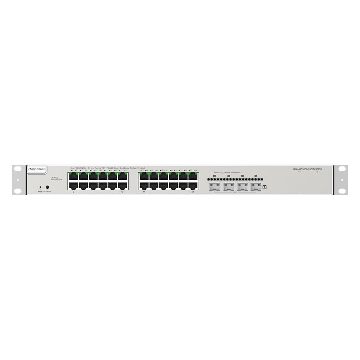 Ruijie SWITCH REYEE RG-NBS5200-24GT4XS-P 5-PORT 10/100 MBPS DESKTOP SWITCH (24 Ports) (RG-NBS5200-24GT4XS-P)