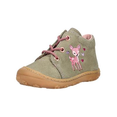 Lauflernschuh PEPINO "Pepino Halbschuhe Veloursleder", Baby, Gr. 22, grün, Veloursleder, Schuhe Lauflernschuh