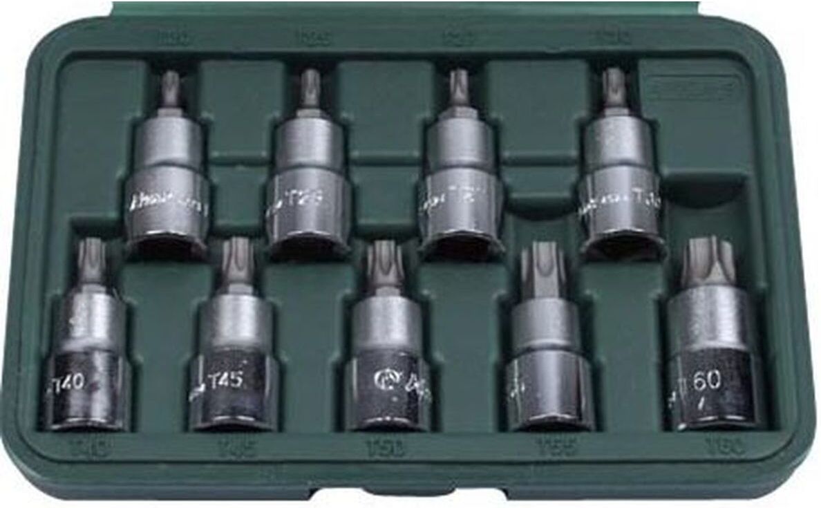 TORX-Stecknusssatz HANS 1/2 zoll 9 Stück (TH20 - TH60) 55mm