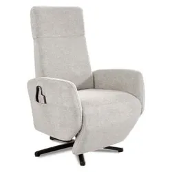 sit & more Sessel TV Morris Stoff Grau Hellgrau