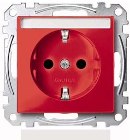 Merten Prise SCHUKO rrt avec champ d’écriture MEG2302-0306 (MEG2302-0306)