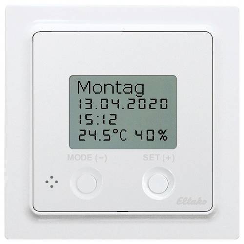 Eltako FUTH55ED/12-24V UC-wg Funk Hygrostat Reichweite max. (im Freifeld) 30m