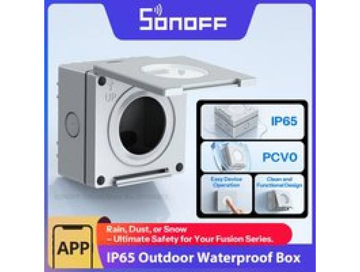 SONOFF EWPB Fusion Series IP65 Waterdichte buitenbox V-0 Vlamvertragende PC-behuizing Ontworpen voor de Fusion Series