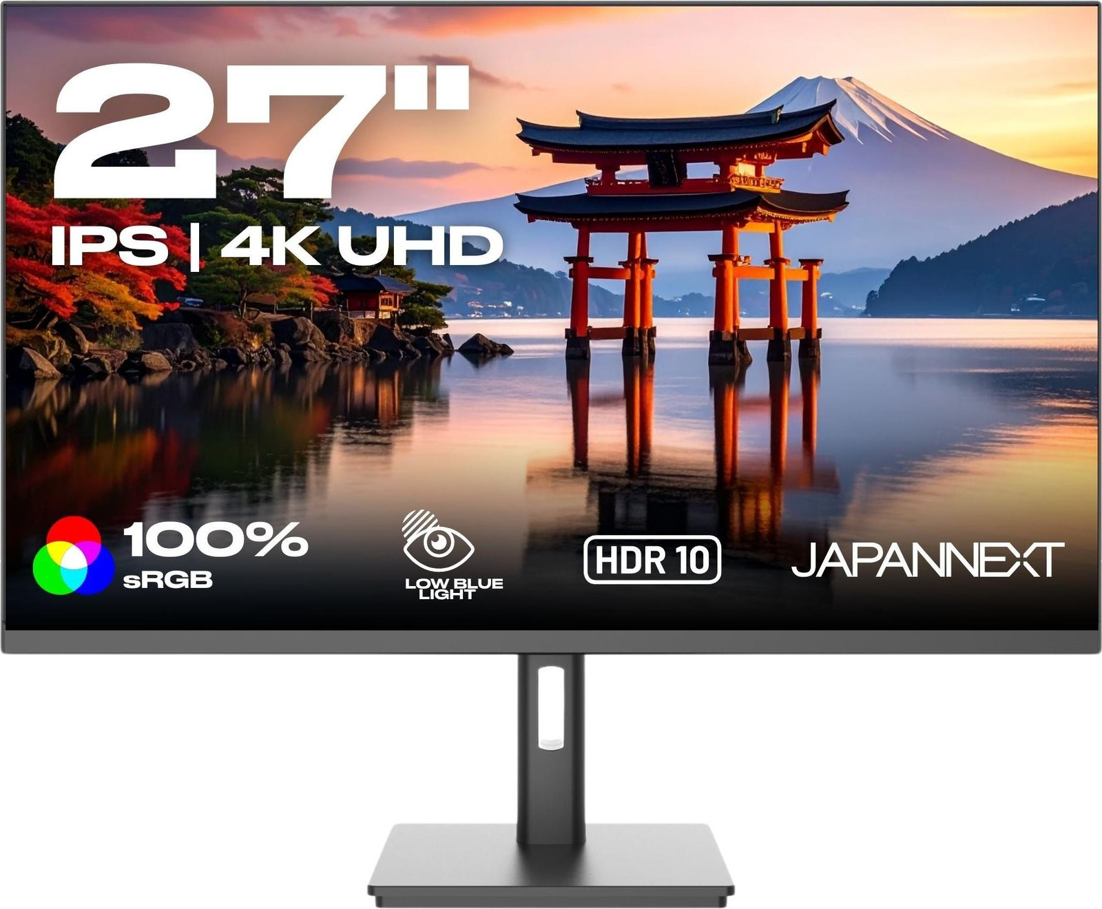 JAPANNEXT Monitor 27 inch IPS 4K UHD (3840x2160) JN-IPS2709UHDR