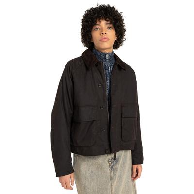 Outdoorjacke ELEMENT "Orchard Waxed", Damen, Gr. S, braun (java), Obermaterial: 100% Baumwolle., Jacken Outdoorjacke