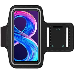 SmartFitness Realme 8 Pro Handy Sport Armband, Smartphone Sportarmband, Schwarz