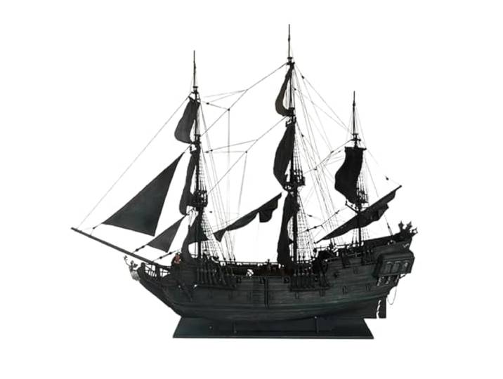 BuildCubes 3D Holzpuzzle für Erwachsene, 1/50 Schiff 3D Holz Modell Bausatz, Piratenschiff 3D Holzpuzzle Steampunk Segelschiff 3D Puzzle Holz, DIY Montage Handwerk Modellbau Geschenk