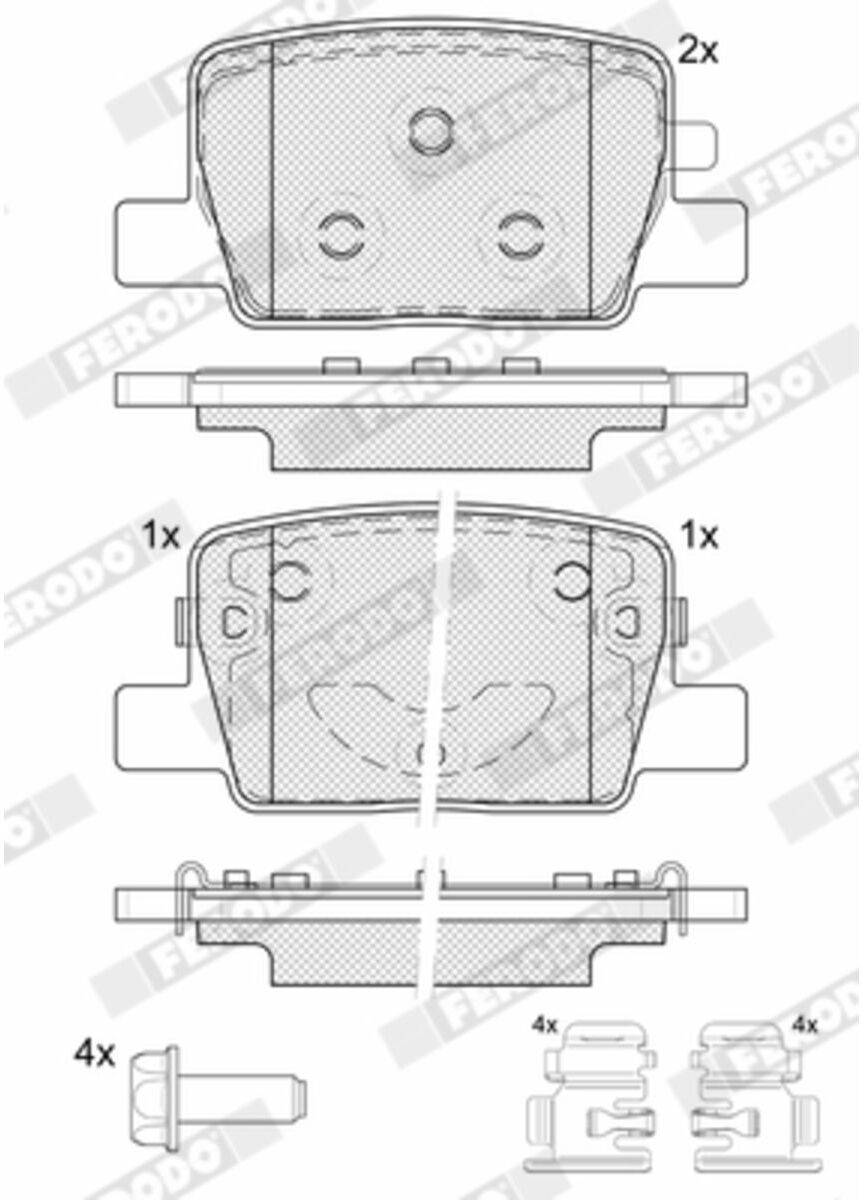 Bremsbelagsatz FERODO FDB5635