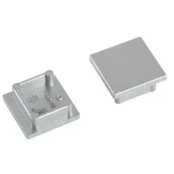 Brumberg 53039260 QualityFlex ONE Endkappen-Set zu Anbauprofil hoch 53381, silber