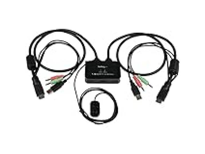 StarTech Switch KVM USB HDMI 2 Ports, Câbles, Audio, Alimenté USB, 1080p