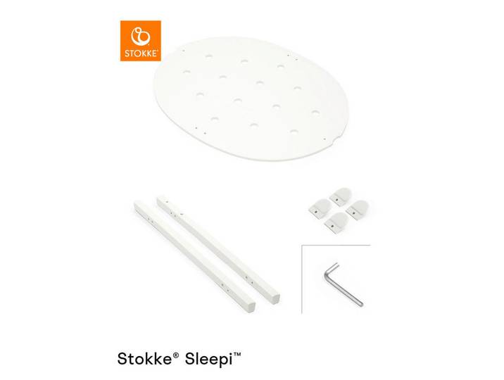 Stokke Erweiterungsset Sleepi Downsizing Kit, Weiß, Holz, Buche, 58x6x79 cm, Schlafen, Babytextil-Kollektionen