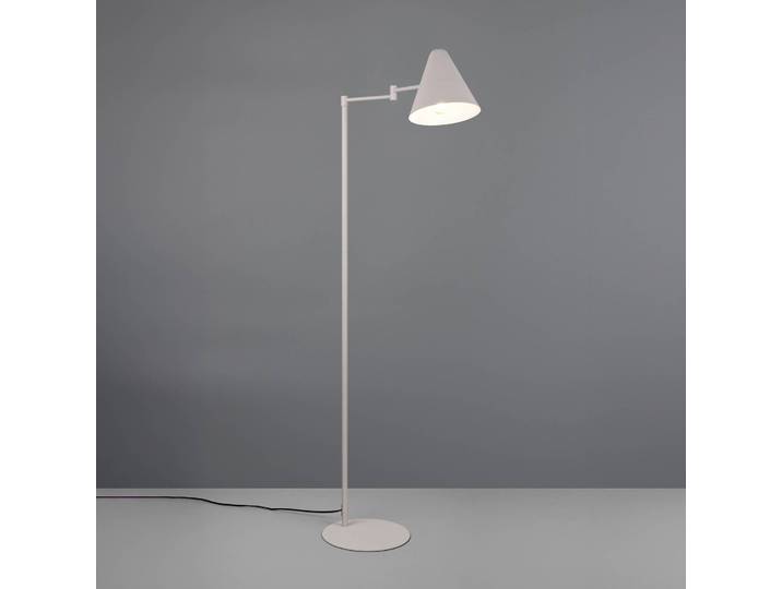 Trio Lighting Stehlampe Cosima, alu / grau / zink, für Wohn- / Esszimmer, Metall, Modern