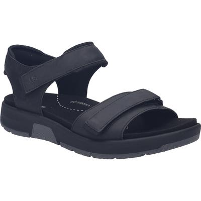 Sandale JOSEF SEIBEL "Emeric 10, schwarz", Herren, Gr. 40, schwarz, Obermaterial: 80% Rindsleder Leather cow. 20% Textilmaterial TEXMAT., Schuhe Sandale