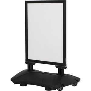Update-Displays Kundenstopper WindPro LITE, DIN A1, 33 mm Profil, wetterfest, schwarz