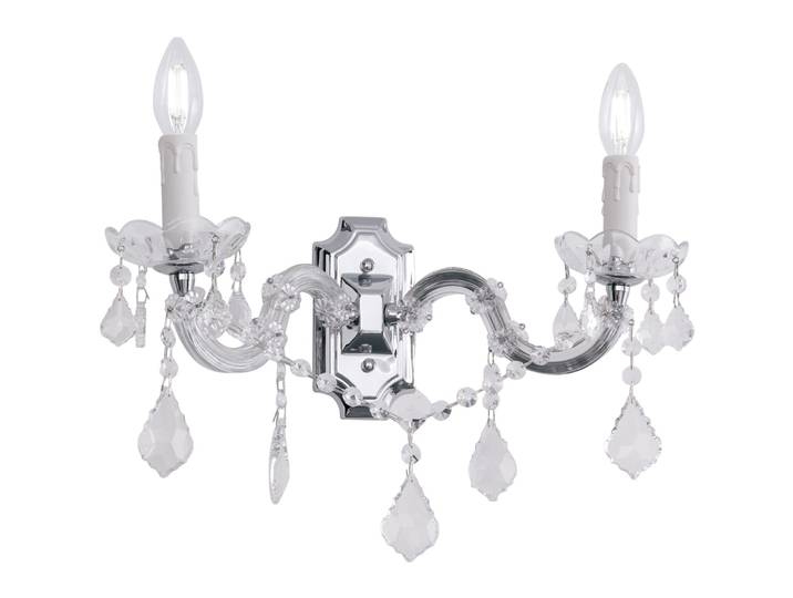 Briamond Wandleuchte - Farbe: silber - Material: Stahl/ K9 Kristall