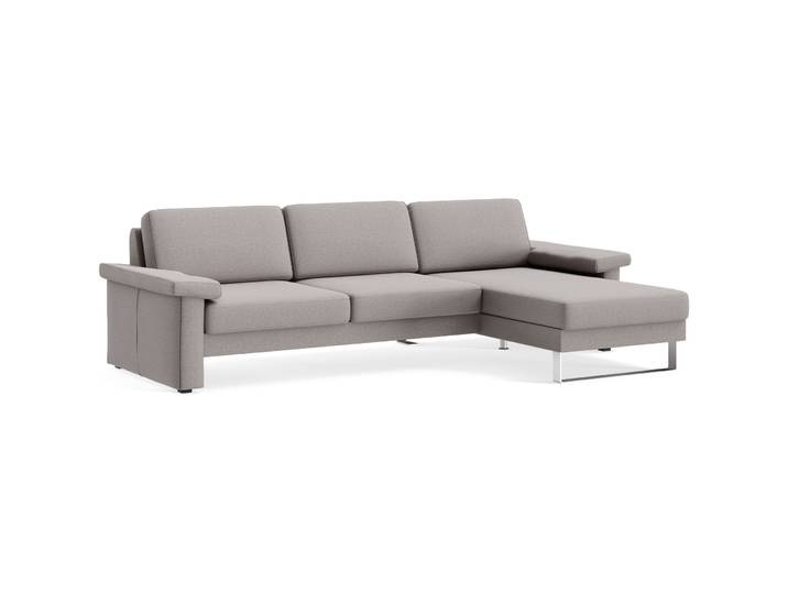 Ecksofa Devin Stoff silber B 267 T 157 cm - Möbel Konfigurator: Traummöbel individuell zusammenstellen - Ecksofa