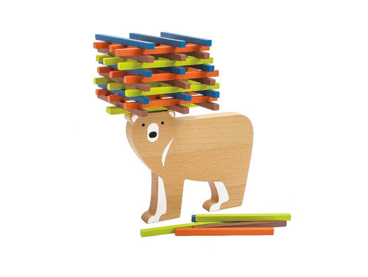 KIDWAY - Montessori mon jeu de l'équilibre en bois - Jeux éducatifs - 3 ans et +