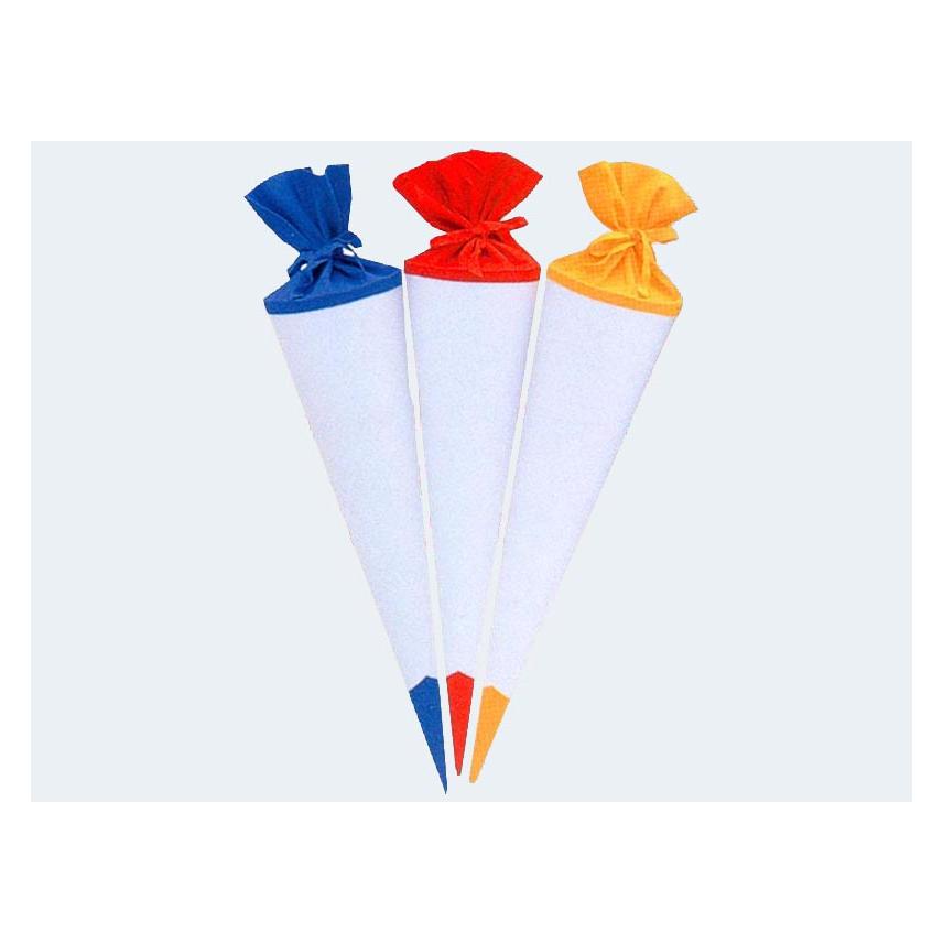 Bruckner Brückner Brueckner - 97840 Bastel-Schultüte 70cm Weiss mit Buntem Filztuch (70 cm) (97840)