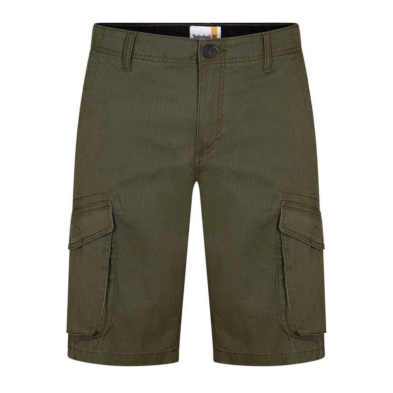 Timberland Heren Twill Casual Cargo Shorts (Bladgroen)