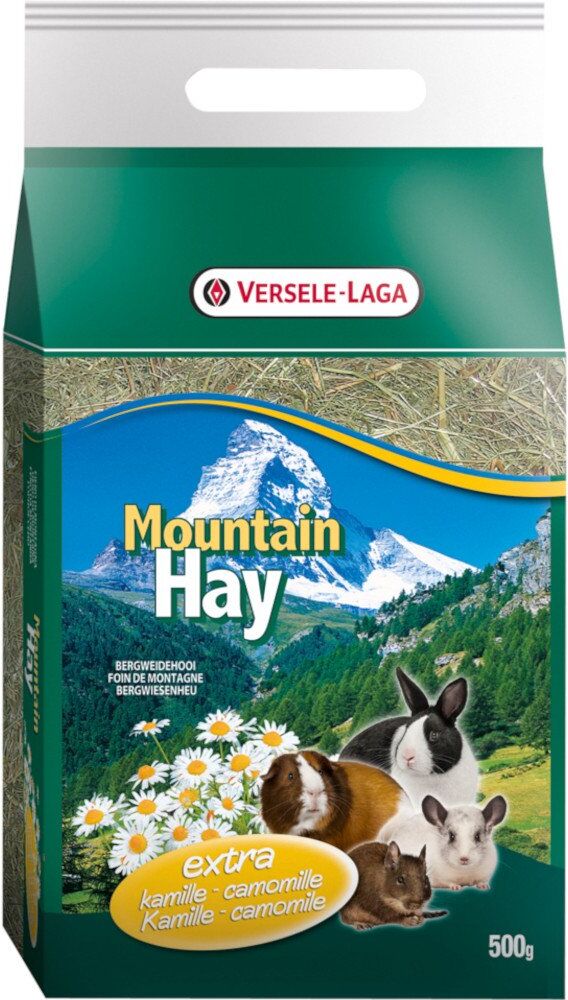 500 gr Versele-Laga Fieno Camomilla per Conigli e Roditori 100% Naturale Ricco di Fibre per Favorire la Digestione e la Cura dei Denti