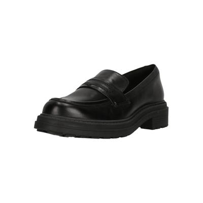 Slipper CLARKS "Orinoco3 Edge", Damen, Gr. 40, schwarz, Leder, Schuhe Slipper, mit flexibler Sohle