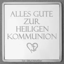 Silberbarren 1oz "Kommunion" Gravurbarren quadratisch