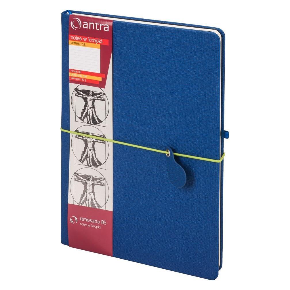 Antrax Notizen B5 Dots Navy Renaissance (B5, Gepunktet, Harter Einband) (280257)
