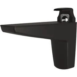 Italiana Ferramenta, Regalträger, Italiana Wandkonsole Moon Klemmträger 15-50mm für Regalböden, schwarz matt