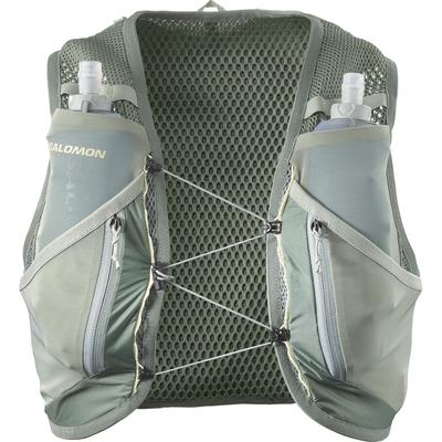 Trinkrucksack SALOMON "ACTIVE SKIN 12" Gr. M, grün, Rucksäcke, M, Polyamid, Rucksack / Laufweste Inkl. Soft Flask