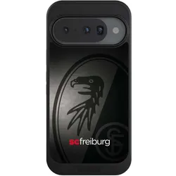 Nivocase Hülle für Google Pixel 10 Handyhülle NIVOcore Case Schwarz Metallic Look Offizielles Lizenzprodukt (Google Pixel 10), Smartphone Hülle, Schwarz, Silber