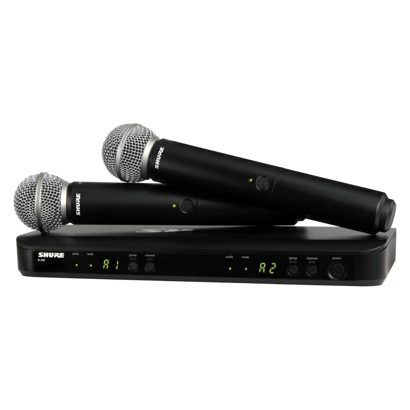 Shure BLX288E/SM58-H8E draadloos handheld systeem (518 - 542 MHz) (010-04-761)