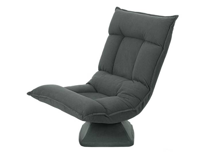 Chaise au sol 360 ° fauteuil au sol tournable avec 5 fois coulisse à dos réglable fauteuil de méditation coucha au sol pliable coul