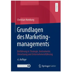Grundlagen des Marketingmanagements, Fachbücher von Christian Homburg