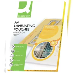 Q-Connect® KF24057 Laminierhülle - A4, 80 mym, 100 Stück