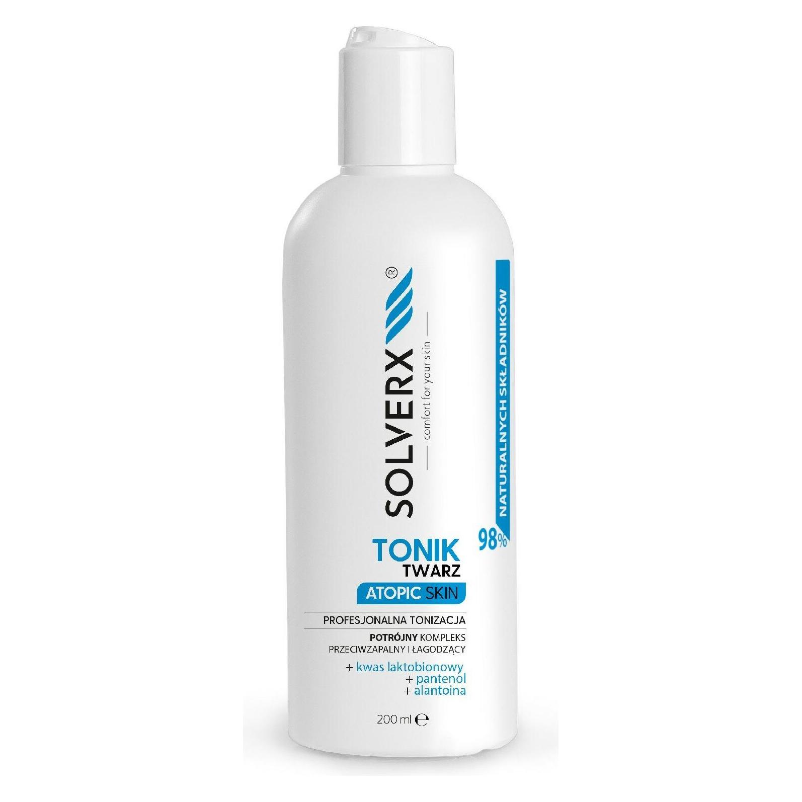 Solverx Atopic Skin Delicate Tonic Designed For Atopic And Psoriatic Skin 200Ml (Gesichtswasser, 200 ml) (1070068)
