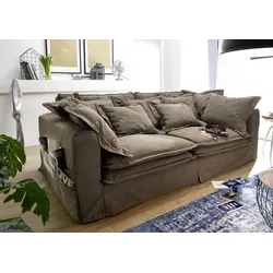 Hussensofa 3-Sitzer 236x138x76 braun KINGSTON