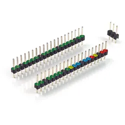 Stiftleisten / Pin Header Set für Raspberry Pi Pico, farbig kodiert, oben