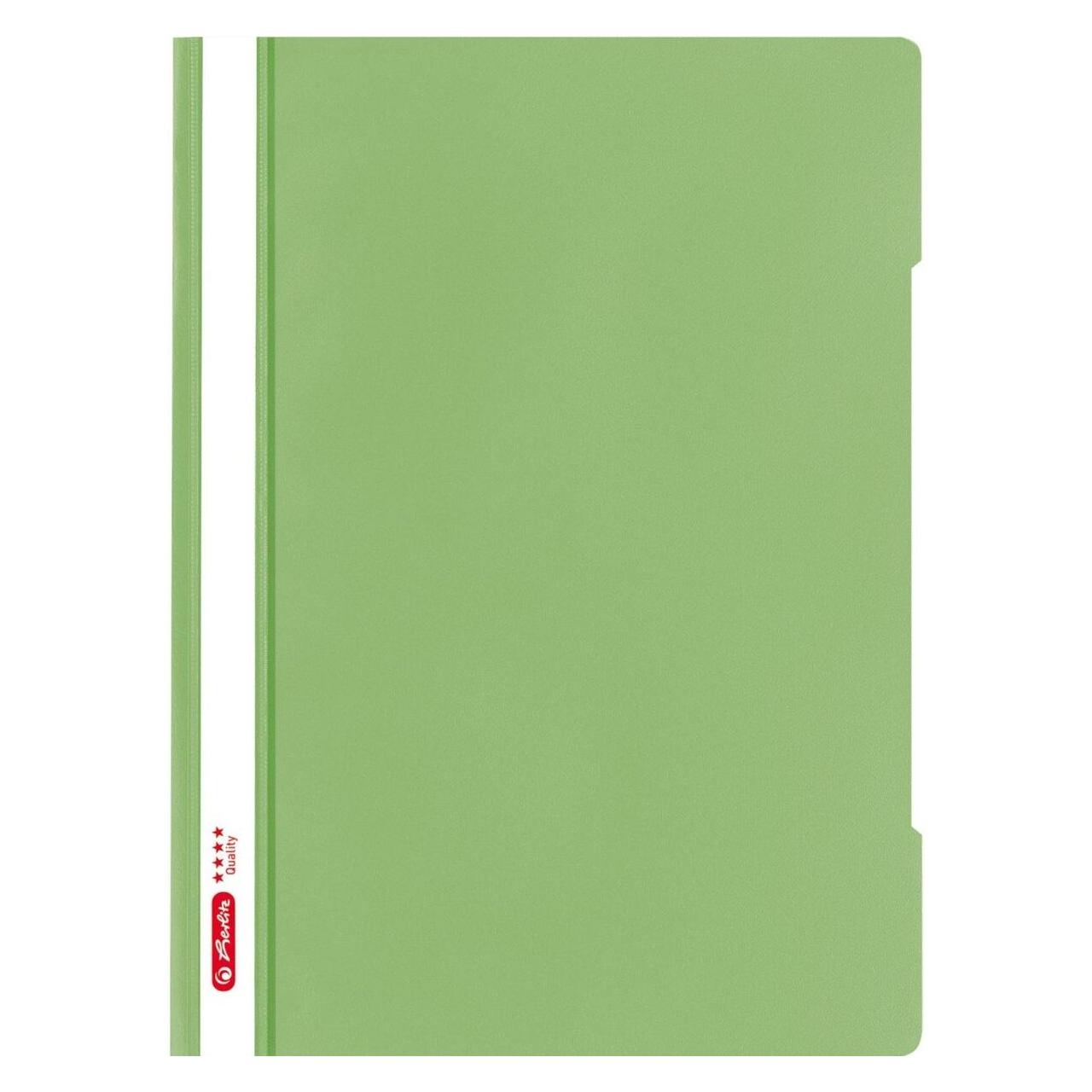 Herlitz Schnellhefter "Quality", DIN A4, PP-Folie, hellgrn (A4) (50020768)
